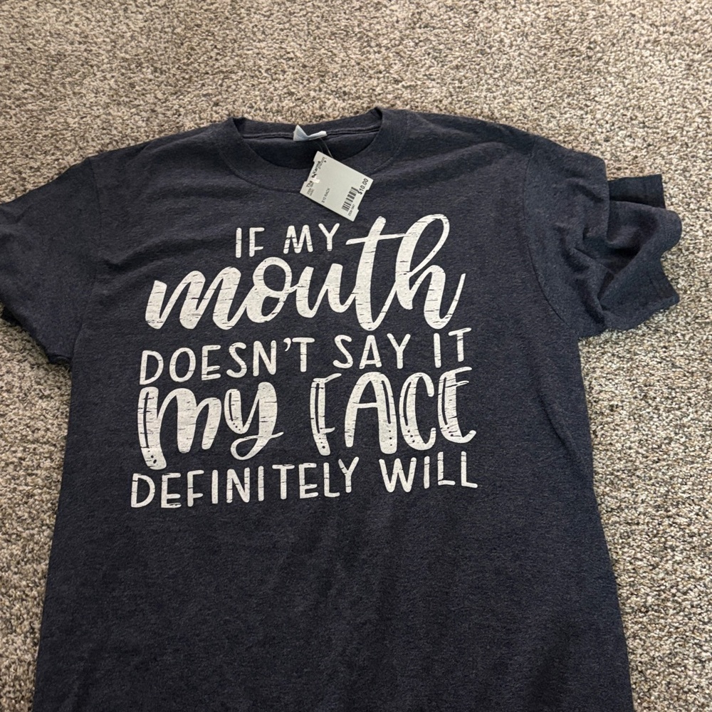 Port and Company Navy Blue Graphic Tee